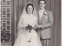 Margaret and Jim&#39;s wedding day.  Doesn&#39;t Margaret look beautiful and Jim look handsome?