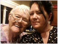 Margaret &#38; daughter Carol.  Too cute!!!