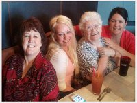 Linda, Brianne, Margaret, and Carol at the Flying Tomato Restaurant.  Yum...
