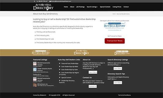 Auto Buy Sell Directory About Page